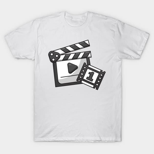 Clapper Board T-Shirt by fflat hds